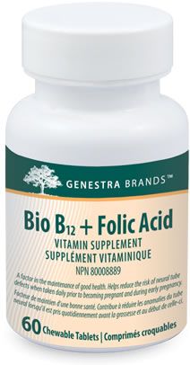 Genestra Bio B12 + Folic Acid 60 Tablets