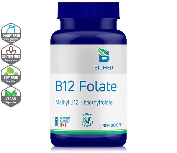 BioMed B12 Folate 60 Lozenges