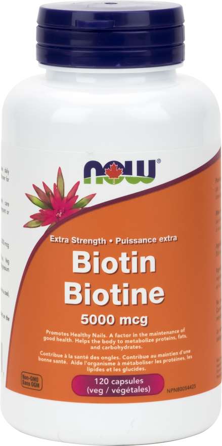 Now Biotin 5000mcg 60 Capsules