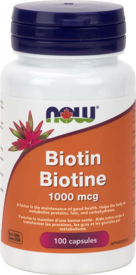 Now Biotin 1000mcg 100 Capsules