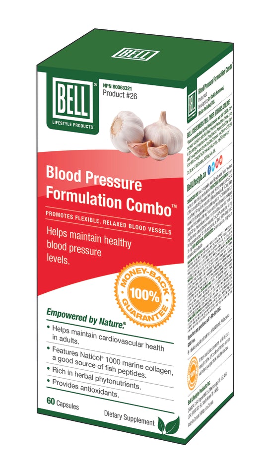 Bell Lifestyle Products #26 Blood Pressure Combo 60 Capsules