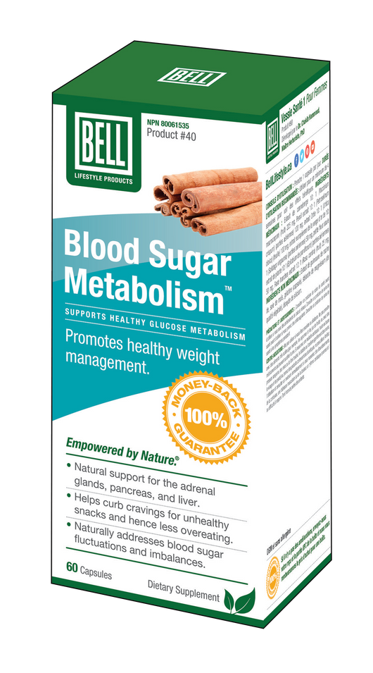 Bell Lifestyle Products #40 Blood Sugar Metabolism 60 Capsules