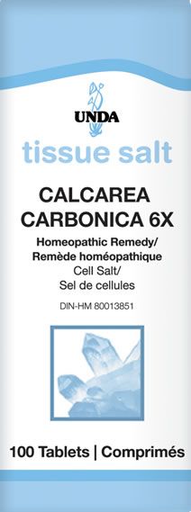 UNDA Calcarea Carbonica 6X Tissue Salts 100 Tablets