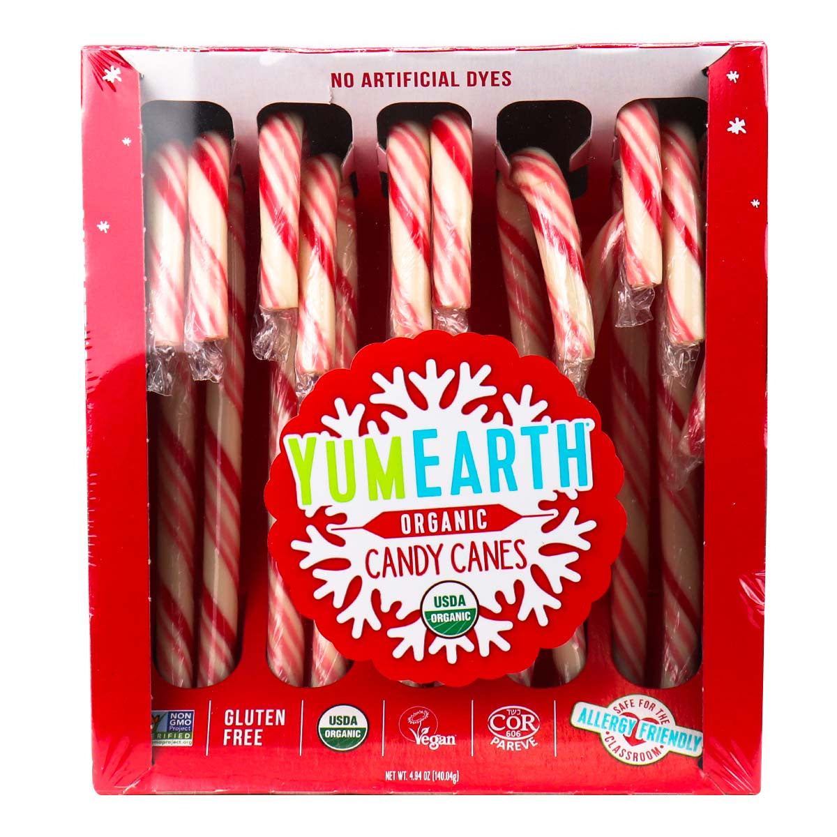 Yum Earth Organic Candy Canes 140g