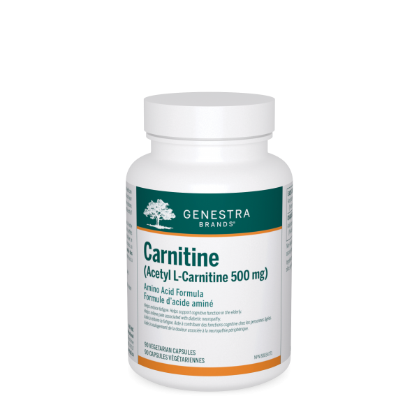 Genestra Carnitine (Acetyl L-Carnitine) 500mg 90 Vegetarian Capsules