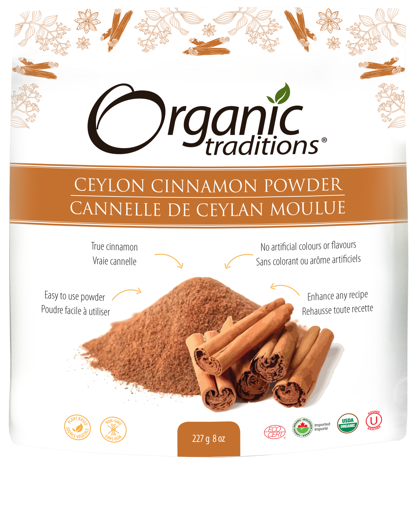 Organic Traditions Ceylon Cinnamon Powder 227g