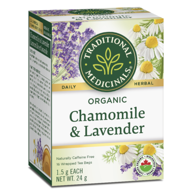 Traditional Medicinals Organic Chamomile with Lavender Tea 20 Teabags