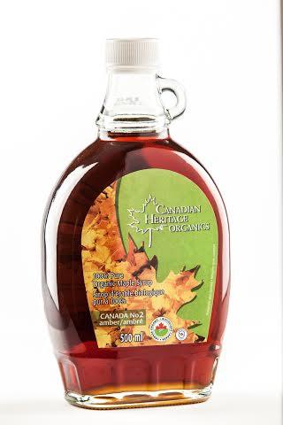 Canadian Heritage Organic Maple Syrup Amber C 500ml
