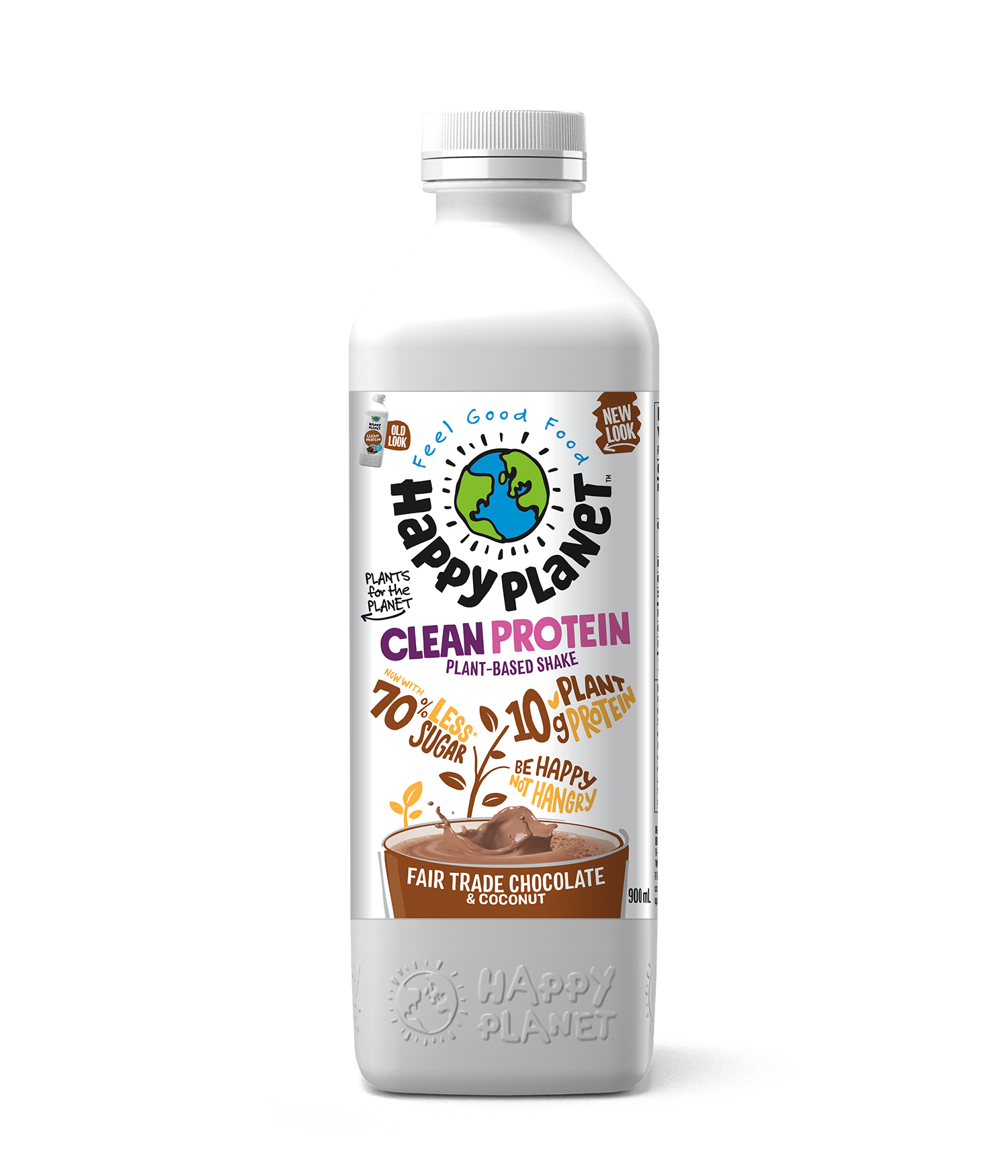Happy Planet Clean Protein Shake Fair Trade Chocolate Coconut 900mL