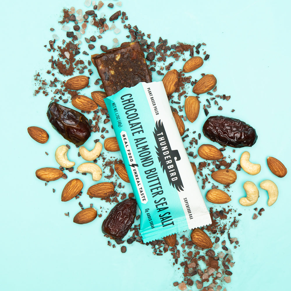 Thunderbird Chocolate Almond Butter Sea Salt Real Food Bar 48g