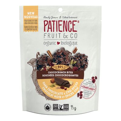 Patience Fruit & Co. Chococrunch Bites - Dark Chocolate & Chai 95g