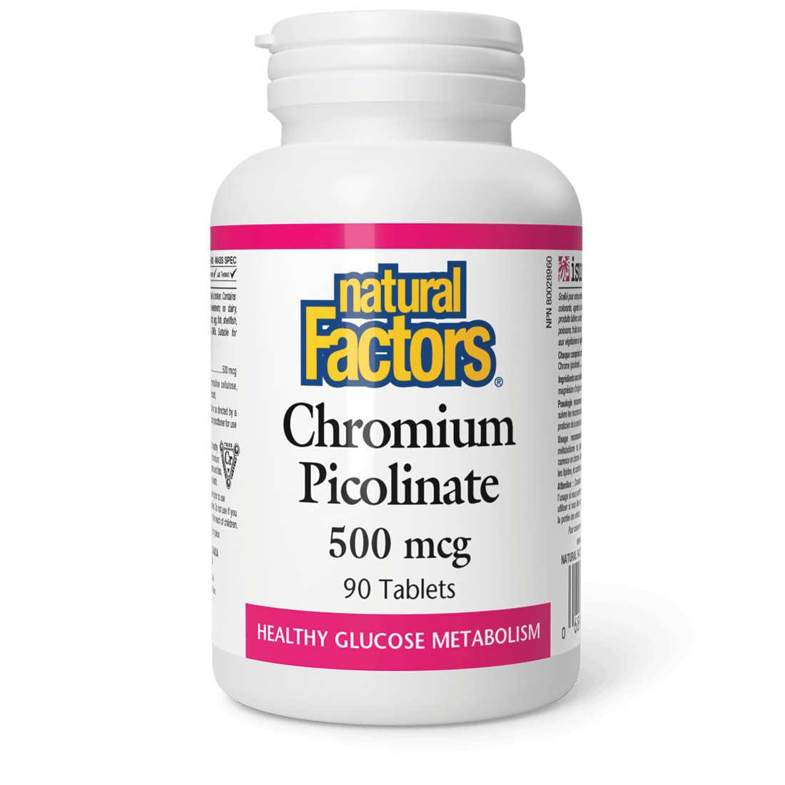 Natural Factors Chromium Picolinate 500mcg 90 Tablets