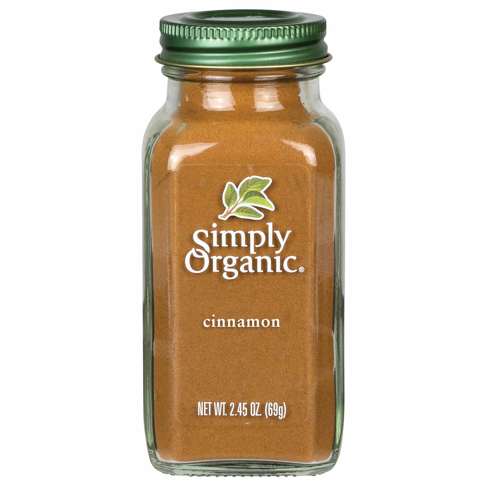 Simply Organic Cinnamon, Ground 69g Glass Bottle