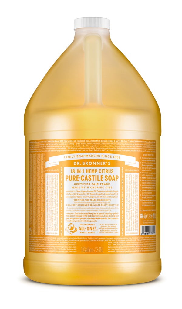 Dr. Bronner’s Organic Citrus Castile Soap 3.8L