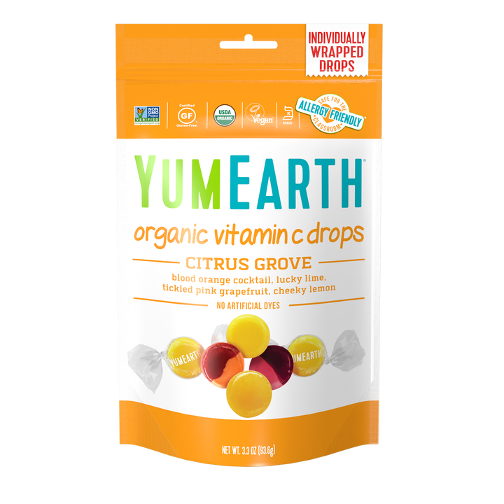 Yum Earth Organic Citrus Grove Vitamin C Drops 93.5g