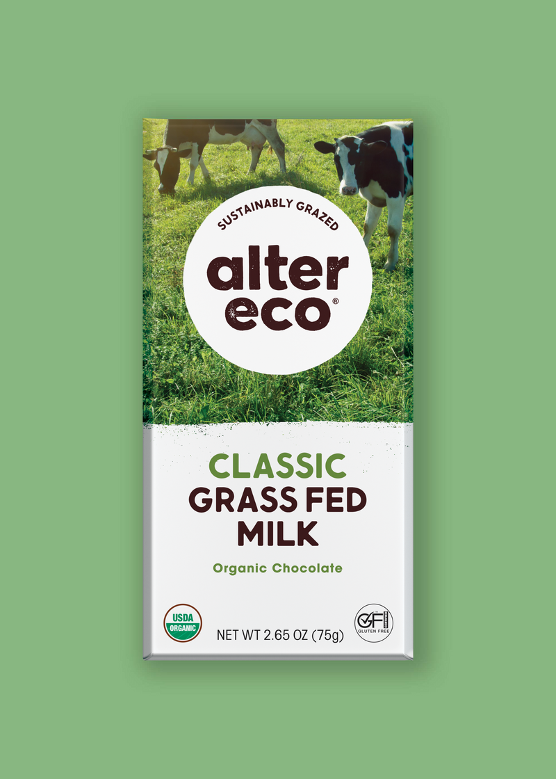 Alter Eco Classic Grass-Fed Milk Chocolate Bar 75g (Discontinued)