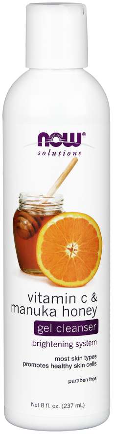 NOW Vitamin C & Manuka Honey Gel Cleanser 237mL