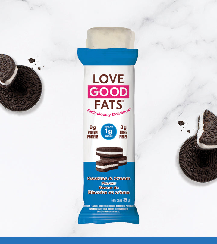 Love Good Fats Cookies & Cream Bar 39g