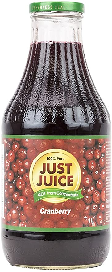 Just Juice 100% Pure Cranberry 1L
