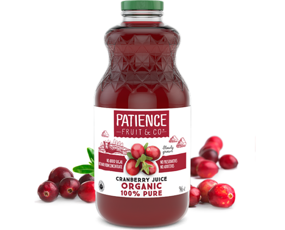 Patience Fruit & Co. Organic 100% Cranberry Juice 946ml