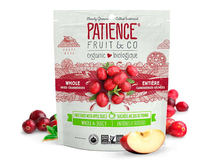 Patience Fruit & Co Apple Juice Sweetened Dried Cranberries 227g Pouch