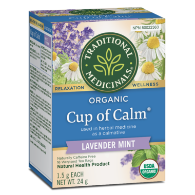 Traditional Medicinals Organic Cup of Calm (Easy Now) Tea 16 Tea Bags