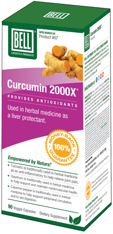 Bell Lifestyle Products #67 Curcumin 2000X 90 Capsules