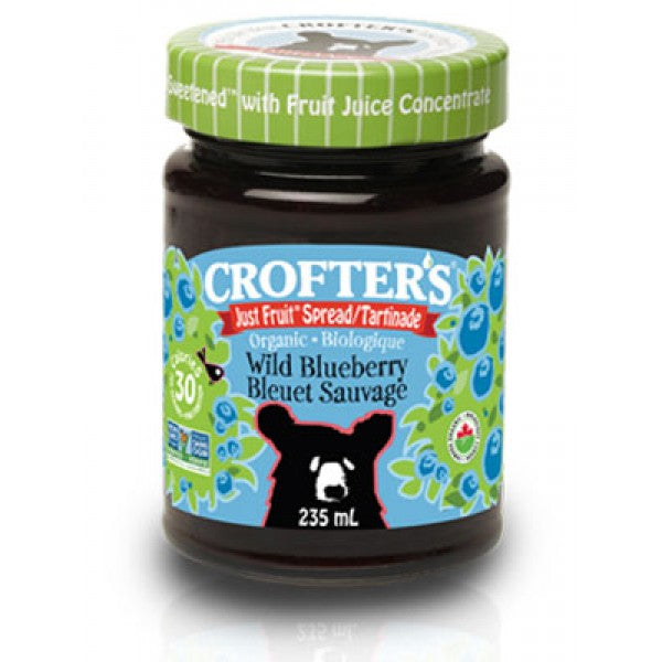 Crofter's Premium Spread Organic Wild Blueberry Jam 235ml