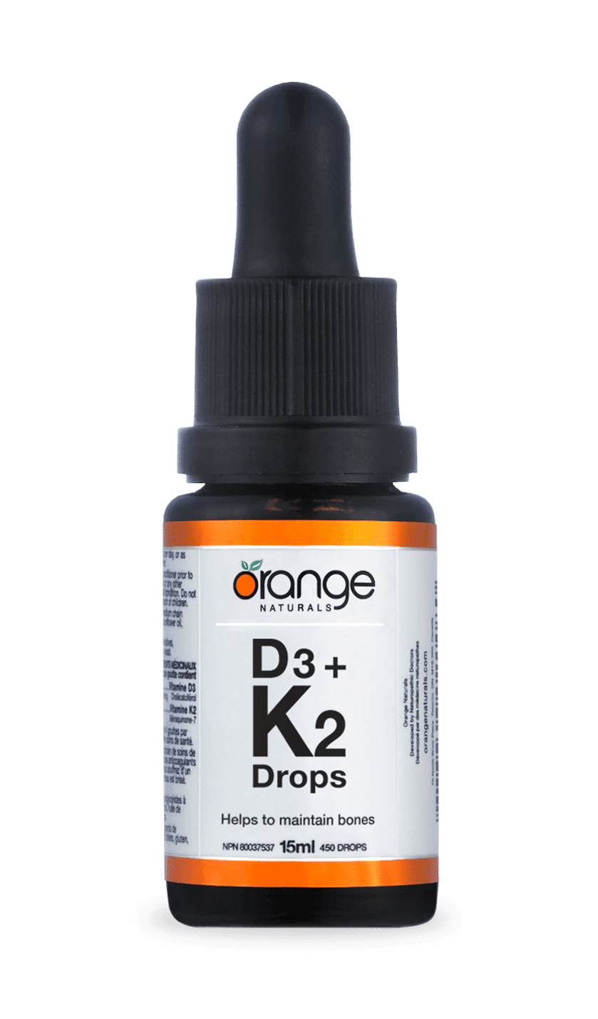 Orange Naturals Vitamin D3 & K2 Drops 1000iu 120mcg 15ml