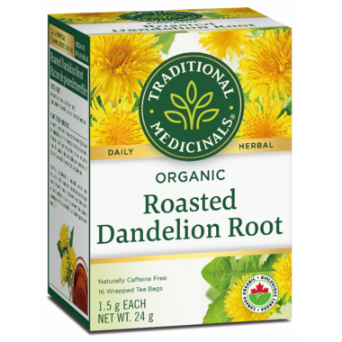 Traditional Medicinals Organic Roasted Dandelion Root Tea 16 Tea Bags