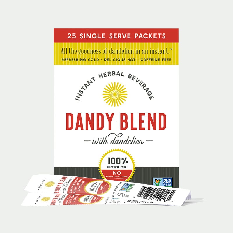 Dandy Blend Instant Coffee Substitute 25 Single Serving Pouches