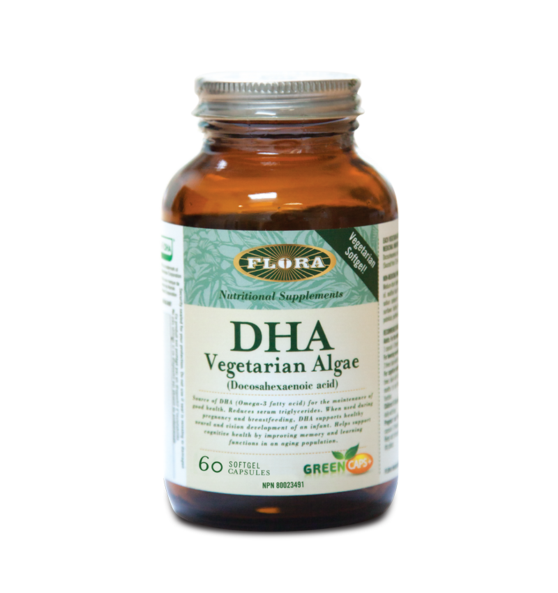 Flora Vegetarian DHA From Algae 60 Capsules