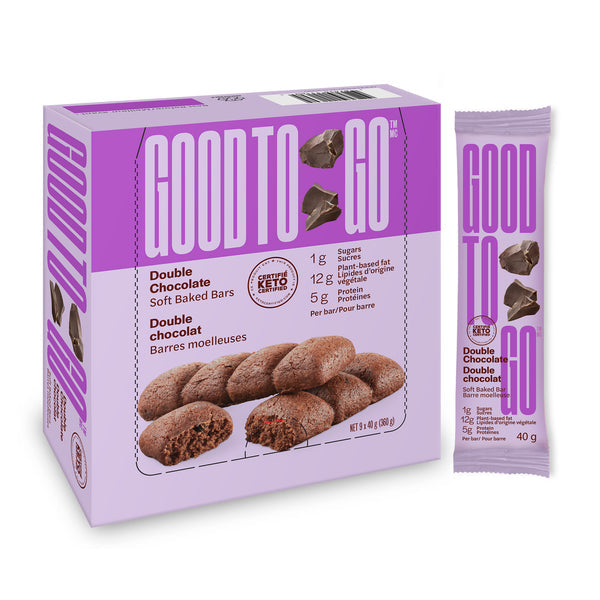 Good To Go KETO Bars Double Chocolate 40g (Discontinued- Replaced with Soft Baked Bar (not Keto)