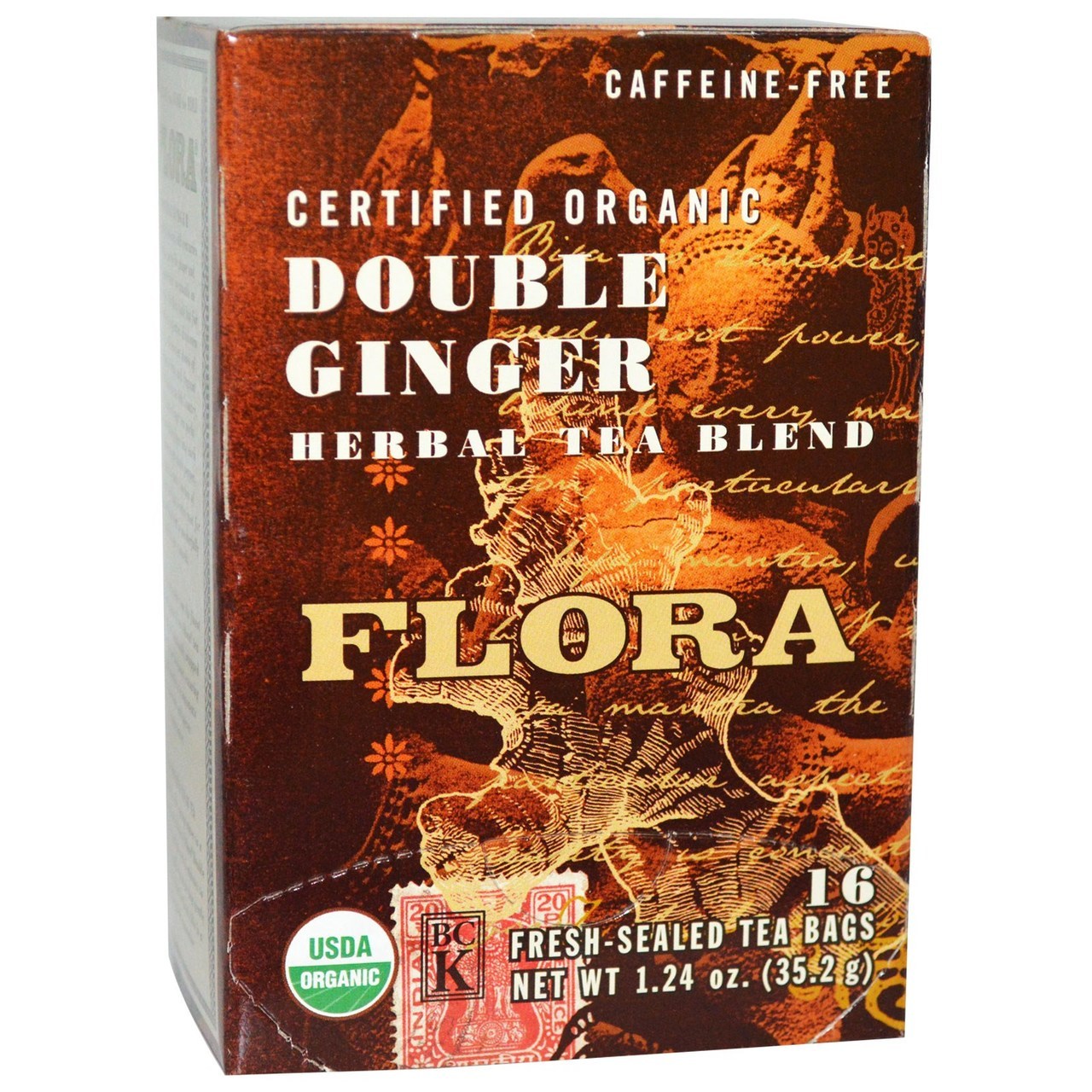 Flora Double Ginger 16 Tea Bags