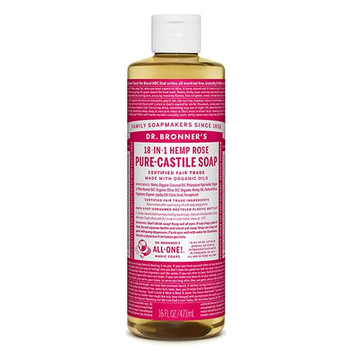 Dr. Bronner's Organic Rose Pure Castile Soap 473ml