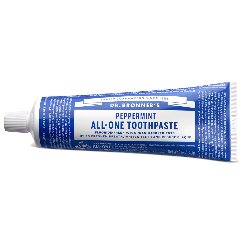 Dr. Bronner's Peppermint Toothpaste 140g