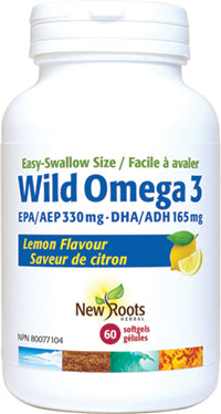 New Roots Easy to Swallow Wild Omega 3 (330:165) 60 Softgels