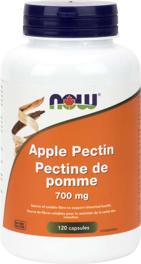 NOW Apple Pectin 700mg 120 Vegetarian Capsules