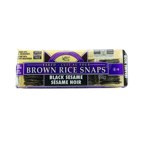 Edward & Sons Brown Rice Snaps Black Sesame Crackers 100g