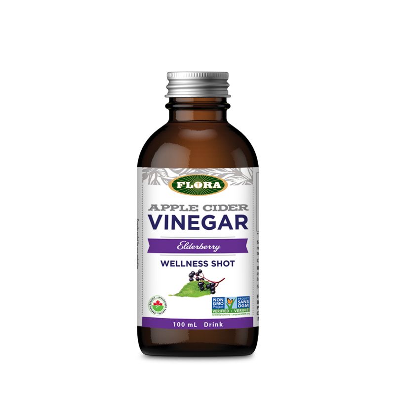 Flora Apple Cider Vinegar Wellness Shot Elderberry 100ml