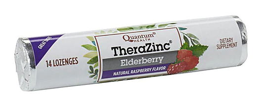 Quantum TheraZinc Elderberry 14 Lozenges
