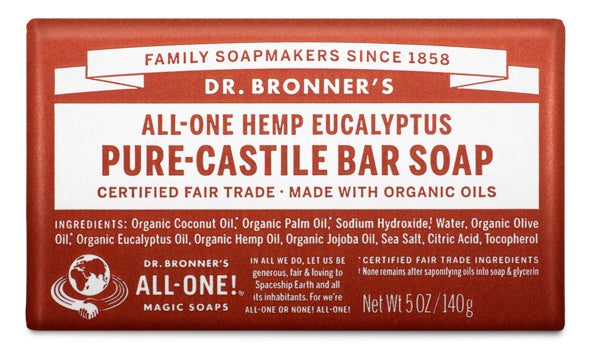 Dr. Bronner’s Organic Eucalyptus Castile Bar Soap 142g