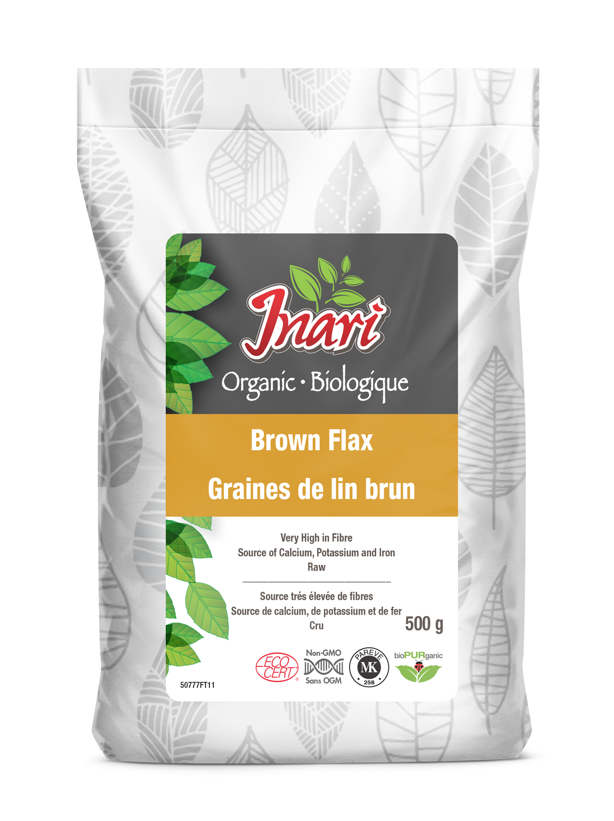 Inari Organic Brown Flax Seeds (Whole) 800g