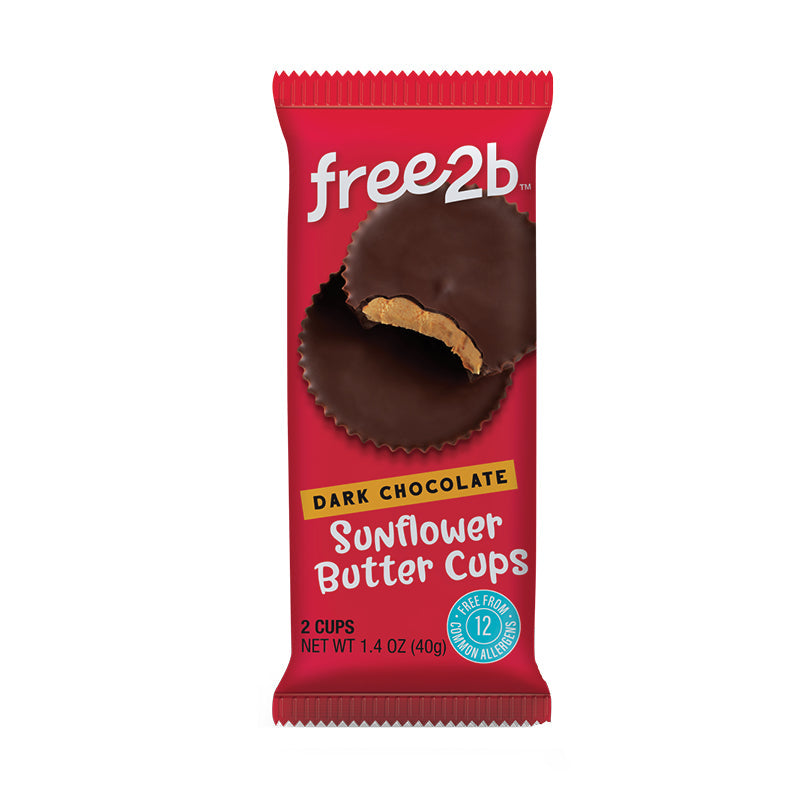 Free2b Dark Chocolate Sunflower Butter Cups 40g