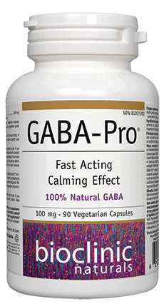 Bioclinic Naturals GABA-Pro 100mg 90 Vegetarian Capsules