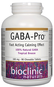 Bioclinic Naturals GABA-Pro Tropical Breeze 100mg 90 Chewable Tablets