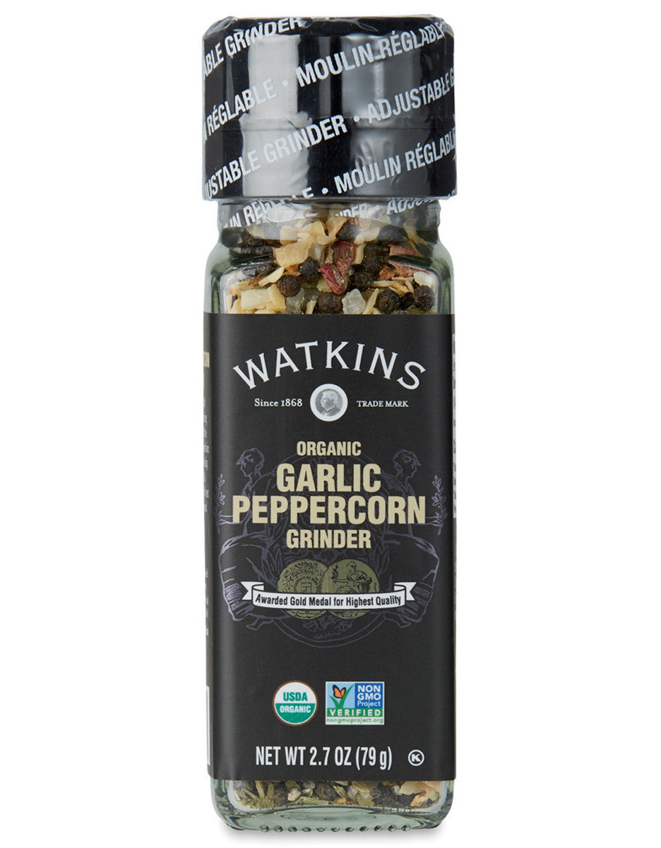 Watkins Garlic Peppercorn Grinder 79g