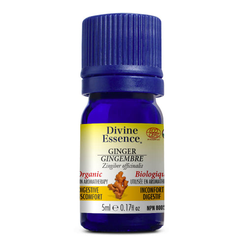 Divine Essence Organic Ginger Essential Oil 5ml