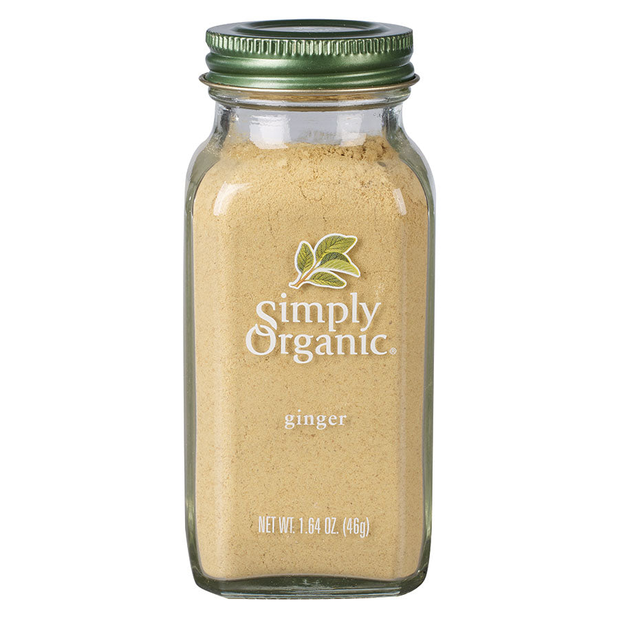 Simply Organic Ground Ginger Root, 46.5g Glass Bottle