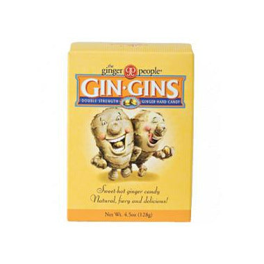 Ginger People Gin Gins Double Strength Hard Ginger Candy Box 128g